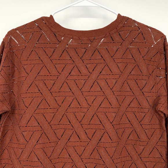 Banana Republic Geo Lace Pullover Sweatshirt Top - Picture 8 of 9